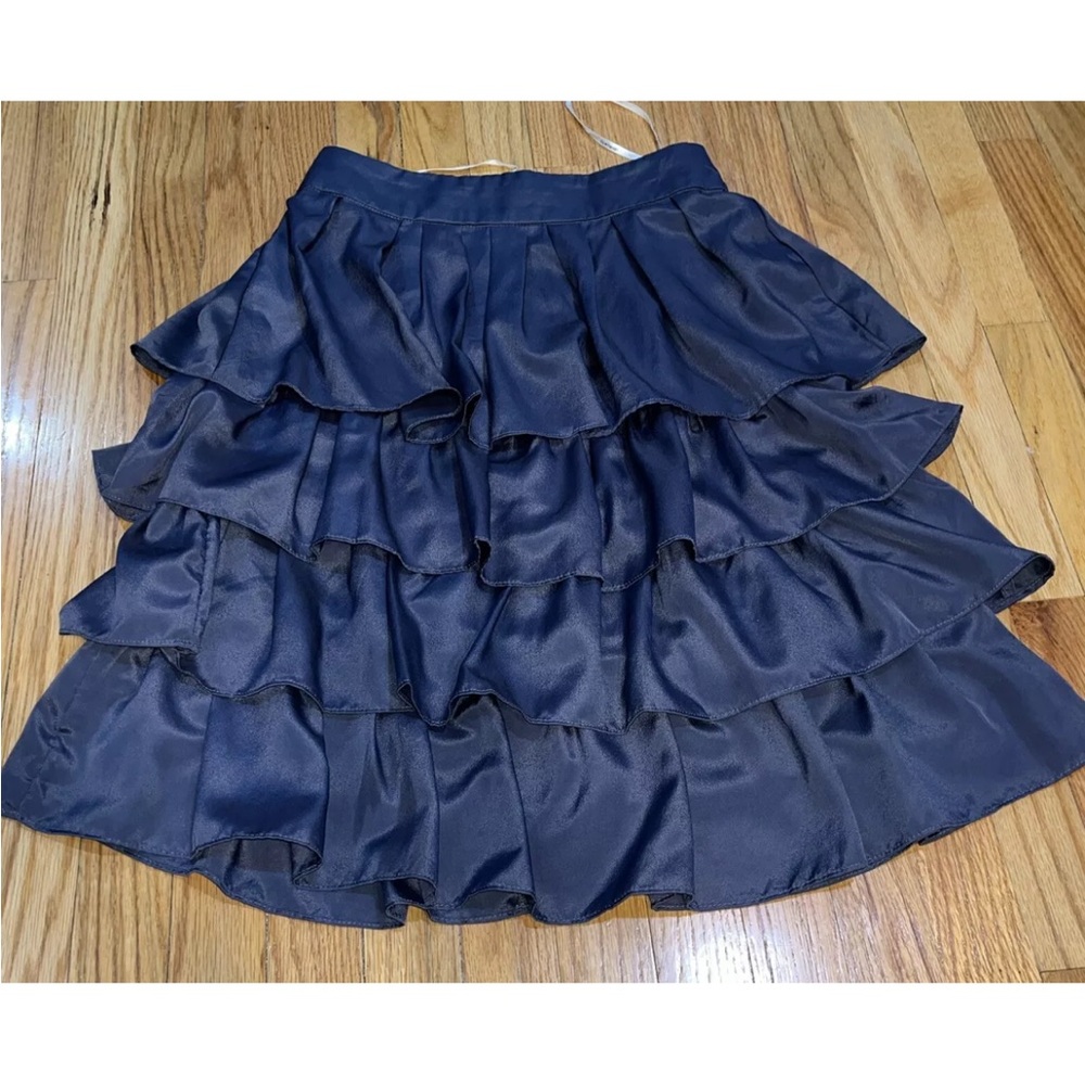 Downeast Basics Black Tiered Skirt S